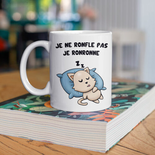 T Shirt Chat Coloré Ronfleur Drôle Je Ne Ronfle Pas Je Ronronne T-shirt Suis Une Moto