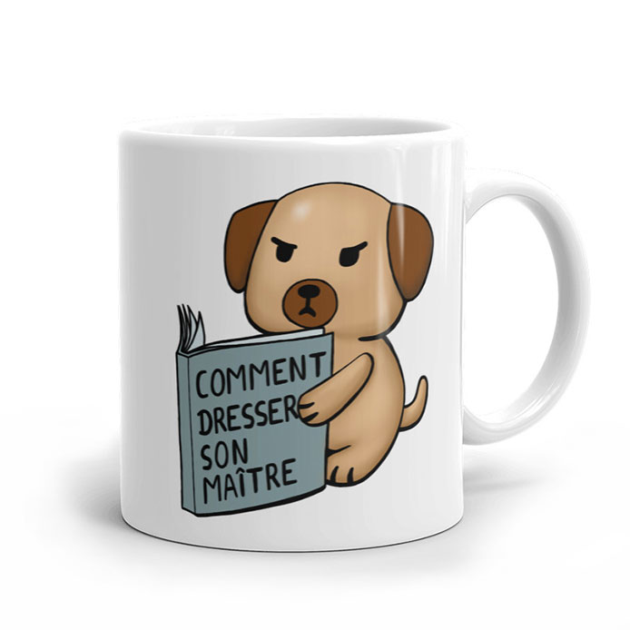 Un mug original avec un chien drôle comme cadeau original