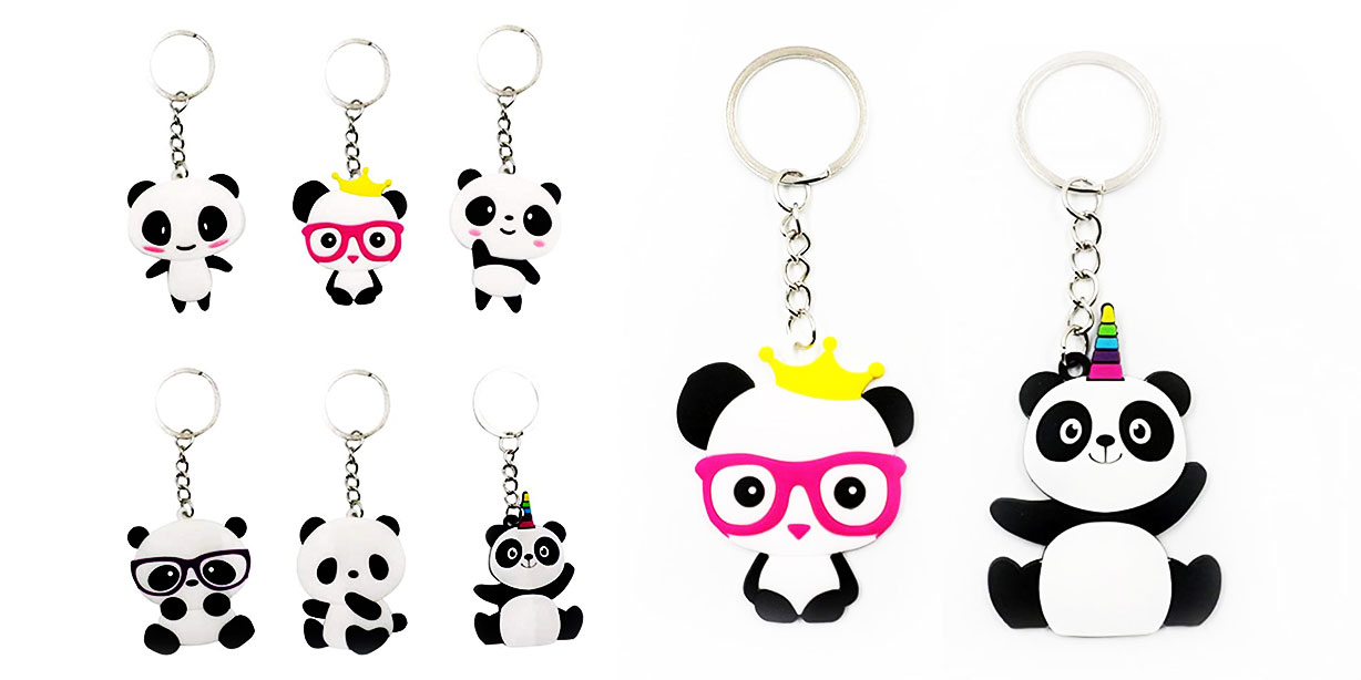 Porte-clés panda mignon