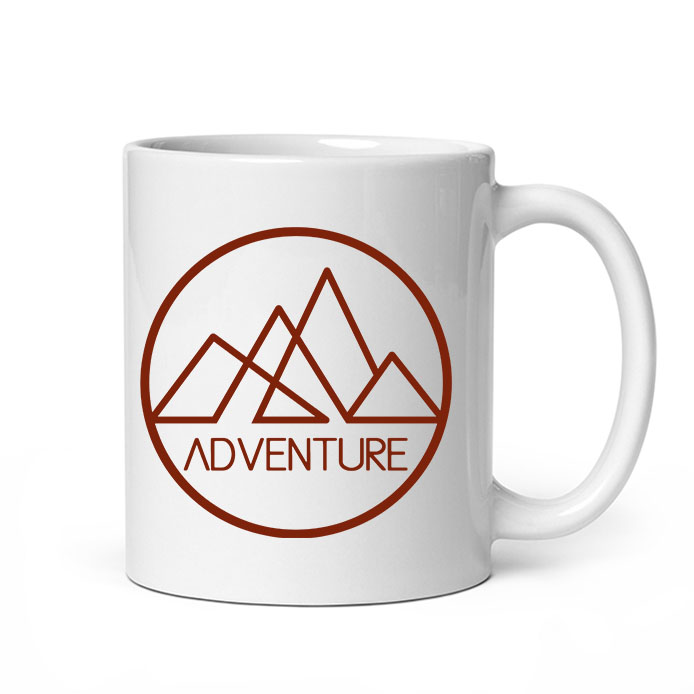 Logo minimaliste de montagne
